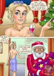  amanda_(seducedamanda) christmas christmas_turkey comic grandfather grandfather_and_granddaughter grandpa_(seducedamanda) incest santa_costume seducedamanda 