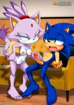 bbmbbf blaze_the_cat blush bondage breast feet full_body handjob hands_tied_behind_back mobius_unleashed palcomix pietro's_secret_club sega sonic_(series) sonic_the_hedgehog sonic_the_hedgehog_(series) tagme