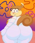 1girl 1girl 1girl 3barts anthro ass big_ass big_breasts breasts bubble_butt clothing diving_suit drysuit fat_ass female_only furry gigantic_ass helmet huge_ass hyper_ass large_ass looking_at_viewer looking_back nickelodeon ocean sandy_cheeks sea smile smiling_at_viewer smooth_skin spongebob_squarepants squirrel thick_ass thick_thighs underwater voluptuous water wide_hips