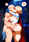 ai_generated blonde_hair dc_comics kara_zor-l karen_starr kryptonian leotard power_girl spoken_heart standing_sex superheroine superman_(series) vaginal