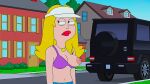 american_dad blonde_hair bra breasts erect_nipples francine_smith one_breast_out red_lipstick screenshot_edit