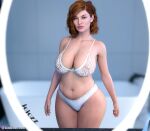 breasts female jojozz lingerie mirror solo