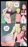 ass before_anal big_breasts boruto:_naruto_next_generations echigakureart ino_yamanaka naruto naruto_(series) sakura_haruno slutty_outfit surprised uzumaki_boruto whispering