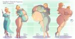 1girl breast_expansion coffeeslice growth growth_sequence height_growth huge_breasts hyper_breasts hyper_pregnancy lactating_through_clothing lactation lactation_without_expressing luma mario_(series) milf plump post-pregnancy pregnancy_progression pregnant progression rosalina super_mario_bros. venus_body wardrobe_malfunction