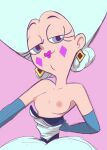 1girl 2d 2d_(artwork) 2d_artwork blue_eyes blue_hair breasts breasts_out breasts_out_of_clothes color colored dress drpizzaboi inkershike moon_butterfly nipples star_vs_the_forces_of_evil topless