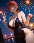 1girl ai_generated bare_thighs braided_ponytail chainsaw_man demon_girl gigantic_breasts high_resolution huge_breasts huge_thighs light-skinned_female light_skin looking_at_viewer makima makima_(chainsaw_man) massive_breasts mature_female new_year oiled_body oiled_skin red_hair shounen_jump smile solo_female squatting sweat sweatdrop thick_body thick_female thick_thighs thighs vertiloart voluptuous voluptuous_female yellow_eyes