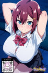 1girl 1girl 1girl ai_generated arms_behind_back artist_name bangs big_breasts black_skirt blue_eyes blush bow bowtie bra bra_visible_through_clothes breast_pocket breasts brown_hair closed_mouth clothing cloud collared_shirt dress_shirt hair_between_eyes hair_ornament hairclip littlehentai looking_at_viewer neckwear night night_sky outside pleated_skirt pocket red_bow red_bowtie red_hair savitar savitar_(artist) school_uniform see-through shirt shirt_tucked_in short_hair short_sleeves sidelocks skirt sky smile star_(sky) starry_sky uniform upper_body white_shirt