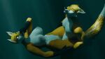 1boy 1girl 3d 3d_animation air_bubbles animated animation contractions drowning female fox gif knot loop male nude original underwater underwater_sex voyage_tales