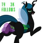 animated anus changeling dildo fangs female friendship_is_magic gif green_eyes horn kloudmutt looking_at_viewer my_little_pony penetration pussy queen_chrysalis sex_toy vaginal vaginal_penetration wings