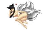 ahri breasts cute fox hair huge_ass huge_breasts league_of_legends pussy shekony