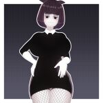 ara_ara big_breasts creepy_susie fishnets goth looking_down looking_down_at_viewer panties the_oblongs