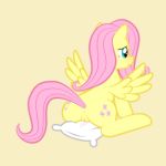 animated anus cutie_mark equine female fluttershy_(mlp) friendship_is_magic gif hair horse humping jepso mane masturbation my_little_pony pillow pony pussy solo