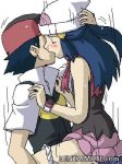 1boy 1girl anime art artist_request ash_ketchum babe baseball_cap beanie black_hair blush closed_eyes clothed_sex couple dawn hair_ornament half_updo hat hentaimate hetero hugging kissing love nintendo panties panty_pull pink_skirt pokemon pokemon_(anime) pokemon_(game) pokemon_dppt red_scarf satoshi_(pokemon) scarf sex shirt short_hair short_sleeves skirt sleeveless straddle straddling sweat