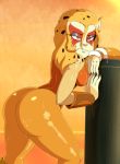 ass big_ass cheetara claws dalley-le-alpha_(artist) furry leotard red_eyes thundercats tights wet_clothes yellow_hair yellow_skin