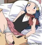 blue_eyes blue_hair creatures_(company) dawn_(pokemon) game_freak hat hentaimate hikari_(pokemon) humans_of_pokemon nintendo pokemon pokemon_(anime) pokemon_(game) pokemon_black_and_white pokemon_bw pokemon_dppt vaginal