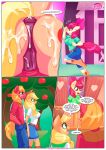 1boy 2girls apple_bloom apple_bloom_(mlp) applejack applejack’s_secret_is_out applejack_(mlp) bbmbbf big_macintosh big_macintosh_(mlp) comic equestria_untamed female horse_boy horse_girl horse_penis horsecock incest male mlp mlp:fim my_little_pony my_little_pony:_friendship_is_magic palcomix