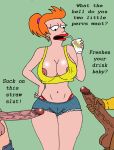 big_breasts cubert_farnsworth dwight_conrad futurama genderswap huge_penis imminent_sex philip_j._fry sbb