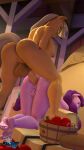 3d 3d_animation animated applejack applejack_(mlp) friendship_is_magic furry hasbro hooves-art mp4 my_little_pony sugar_belle sugar_belle_(mlp) video