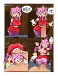 1boy 1girl after_fellatio amy_rose anthro breasts comic cum cum_in_mouth cum_on_breasts cum_on_face cum_on_floor cum_on_upper_body erection fellatio flaccid forced forced_oral fur furry green_eyes hedgehog legwear nipple oral oral_sex panties penis pink_fur purple_legwear rape robocream sega sonic_boom sonic_the_hedgehog_(series) surprised tagme underwear white_panties white_underwear