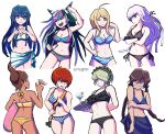 8girls akamatsu_kaede asahina_aoi danganronpa fukawa_touko kirigiri_kyouko maizono_sayaka mioda_ibuki swimsuit