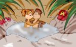 alvin_and_the_chipmunks alvin_seville brittany_and_the_chipettes brittany_miller chipettes chipmunk closed_eyes furry hot_tub kissing