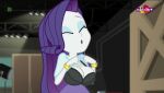  1girl big_breasts black_bra bra breasts cleavage closed_eyes edit edited equestria_girls friendship_is_magic hasbro huge_breasts mlp-gft movie_magic_(eg) my_little_pony rarity_(eg) rarity_(mlp) screencap screenshot screenshot_edit shirt_lift solo_female 