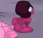 1boy beach big_ass big_hair black_hair cartoon_network dude-doodle-do garnet_(steven_universe) gem gem_(species) glasses nude penis pink_skin sex steven_quartz_universe steven_universe