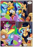 2_girls applejack applejack_(mlp) bbmbbf comic equestria_untamed friendship_is_magic furry hasbro lizardman my_little_pony palcomix rainbow_dash rainbow_dash_(mlp) spike spike's_ultimate_fantasies_or_the_dragon_king's_harem spike_(mlp) yuri