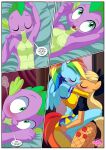 2_girls applejack applejack_(mlp) bbmbbf comic equestria_untamed friendship_is_magic furry hasbro lizardman my_little_pony palcomix rainbow_dash rainbow_dash_(mlp) spike spike's_ultimate_fantasies_or_the_dragon_king's_harem spike_(mlp) yuri