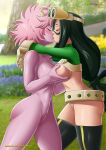 ashido_mina asui_tsuyu bbmbbf boku_no_hero_academia mina_ashido my_hero_academia palcomix tsuyu_asui yuri yuri_haven