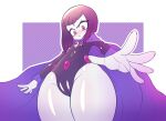 1girl 1girl 1girl absurd_res blush cameltoe cartoon_network dc_comics female_only forehead_jewel high_res kaikoinu looking_at_viewer looking_down purple_eyes purple_hair raven_(dc) small_breasts teen_titans teen_titans_go thick_thighs thighs wide_hips