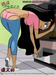 ass ass_crack bent_over big_breasts black_hair blue_eyes breasts danny_phantom maniacal_carrot paulina paulina_sanchez suika_paradise thong