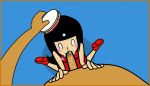 1girl animated black_hair clothed_sex deepthroat fellatio gif hand_on_head irrumatio minus8 nintendo oral oral_sex penetration penis pov rhythm_heaven sex uncensored