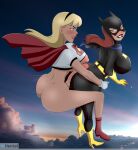  1futa 1girl apple_butt ass barbara_gordon batgirl batman:_the_animated_series batman_(series) batsuit best_friends big_ass big_breasts blonde_hair blue_eyes boots bottomless bottomless_futanari breasts cape cloud clouds cloudy_sky cowl dc_comics dcau ed-jim edjim exposed_ass exposed_breasts friends friends_with_benefits futanari futanari_on_female futanari_with_female grin hairband half-dressed half-life half_naked hero heroine holding_hips imminent_sex justice_league justice_league_unlimited kara_danvers kara_in-ze kara_zor-el long_hair mask outdoor outside red_hair shirt shirt_lift sideboob sky slut sluts slutty_outfit smile spandex sunrise supergirl superhero superhero_costume superheroine superman:_the_animated_series superman_(series) symbol t-shirt the_new_batman_adventures whentai white_shirt white_t-shirt whore whores 