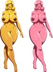  ale-mangekyo areolae ass big_ass big_breasts breasts brittany_(pikmin) commission female gold_eyes gold_hair gold_skin milf nipples nude pikmin pikmin_3 pink_eyes pink_hair pink_skin pussy tease 