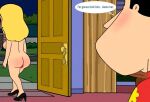 breasts dialogue erect_penis family_guy glenn_quagmire ida_quagmire imminent_sex nude_female puffy_pussy red_anus uso_(artist)