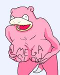 1girl anthro big_breasts breasts mega_milk pokemon slowpoke tail titty_monster