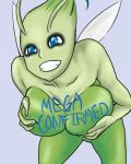  1girl anthro big_breasts breasts celebi mega_milk pokemon pokemorph titty_monster 