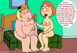 breasts chris_griffin dialogue family_guy lois_griffin lollaxx nude puffy_pussy red_anus uso_(artist)