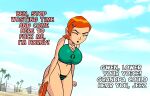 1girl asking_for_it beach ben_10 big_breasts bikini cartoon_network closed_eyes demanding edit edited gwen_tennyson huge_breasts incest orange_hair screen_capture screencap screenshot screenshot_edit slut slutty_outfit steca swimsuit thelazyart