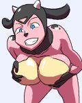 1girl anthro big_breasts breasts mega_milk miltank pokemon titty_monster