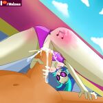 beach big_penis bikini creampie equestria_girls handjob masturbation moizeus my_little_pony reverse_cowgirl_position slap_mark vaginal vaginal_penetration vinyl_scratch