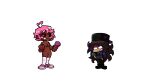  animated black_body fnf fnf_mod fnf_mods friday_night_funkin friday_night_funkin_mod gif human_pink_impostor_(fnf_mod) jaden_(impostor_human_hijinks) pink_(among_us) pink_hair sprite_edit vs_impostor 