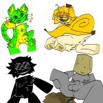 2_girls 2boys 2girls2boys 6_nipples alien alien_cat antennae anthro anus banana banana_peel banana_sheel bive_(regretevator) black_fur blocky_body canid_taur cat centaur edit edited_art fang female four_arms four_eyes fruit_taur furry glasses gnarpy_(regretevator) green_fur grin holding_leg lamp lampert_(regretevator) male multicolored_fur multiple_ears object_head open_mouth pawpads paws presenting_anus presenting_pussy pussy pussy_juice pussy_juice_trail regretevator roblox roblox_game robloxian round_glasses small_penis smile snout split_(regretevator) square_glasses sweat tail top_surgery_scars transparent_background two_tails whiskers