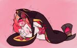  blush breasts cherri_bomb_(hazbin_hotel) cyclops double_penetration french_kiss hazbin_hotel kissing_while_penetrated romantic sir_pentious_(hazbin_hotel) snake vaginal vaginal_penetration wholesome 