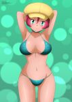  1girl alluring bikini bra creatures_(company) game_freak georgia georgia_(pokemon) midriff nintendo pokemon pokemon_(anime) pokemon_black_and_white swimsuit underwear wide_hips zel-sama 