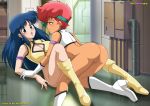 bbmbbf bottomless dirty_pair kei_(dirty_pair) long_hair palcomix short_hair yuri yuri_(dirty_pair) yuri_haven