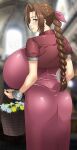  aerith_gainsborough brown_hair final_fantasy gigantic_breasts green_eyes nata single_braid 