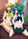 bbmbbf bishoujo_senshi_sailor_moon bottomless haruka_tenoh kaiou_michiru michiru_kaioh michiru_kaiou navel palcomix sailor_moon sailor_moon_(series) sailor_neptune sailor_uranus short_hair yuri yuri_haven