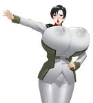 black_hair gigantic_breasts gundam nata natarle_badgiruel purple_eyes